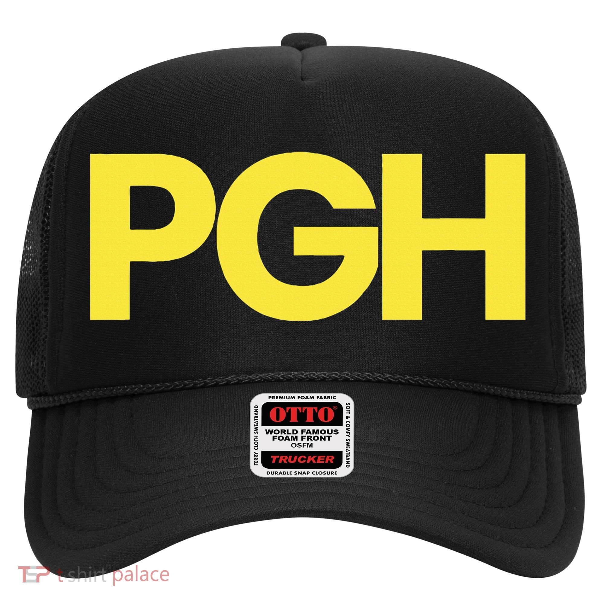 Pittsburgh Pgh Text Retro Throwback Pennsylvania Hat