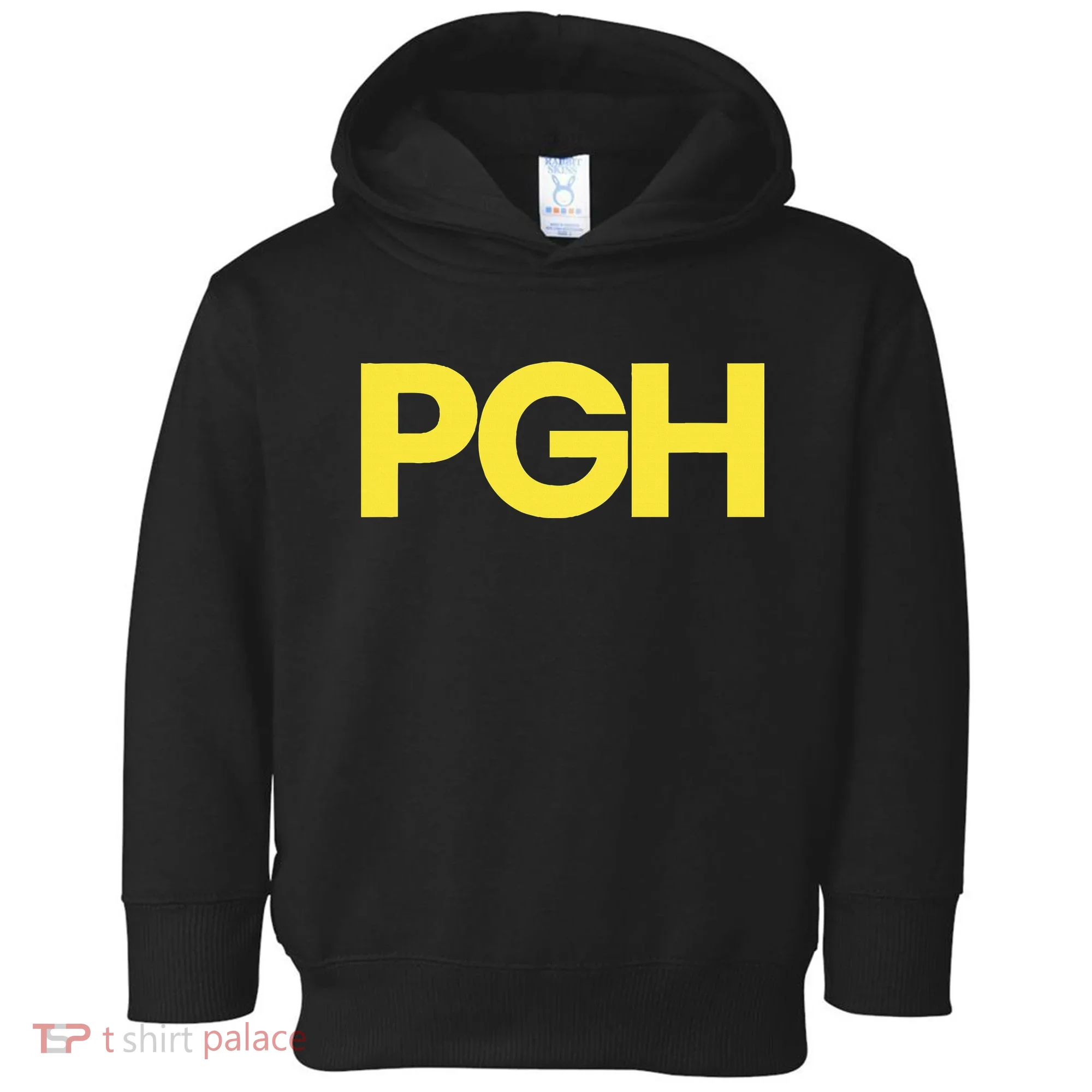 Pittsburgh Pgh Text Retro Throwback Pennsylvania Toddler Hoodie
