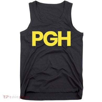 Pittsburgh Pgh Text Retro Throwback Pennsylvania Tank Top