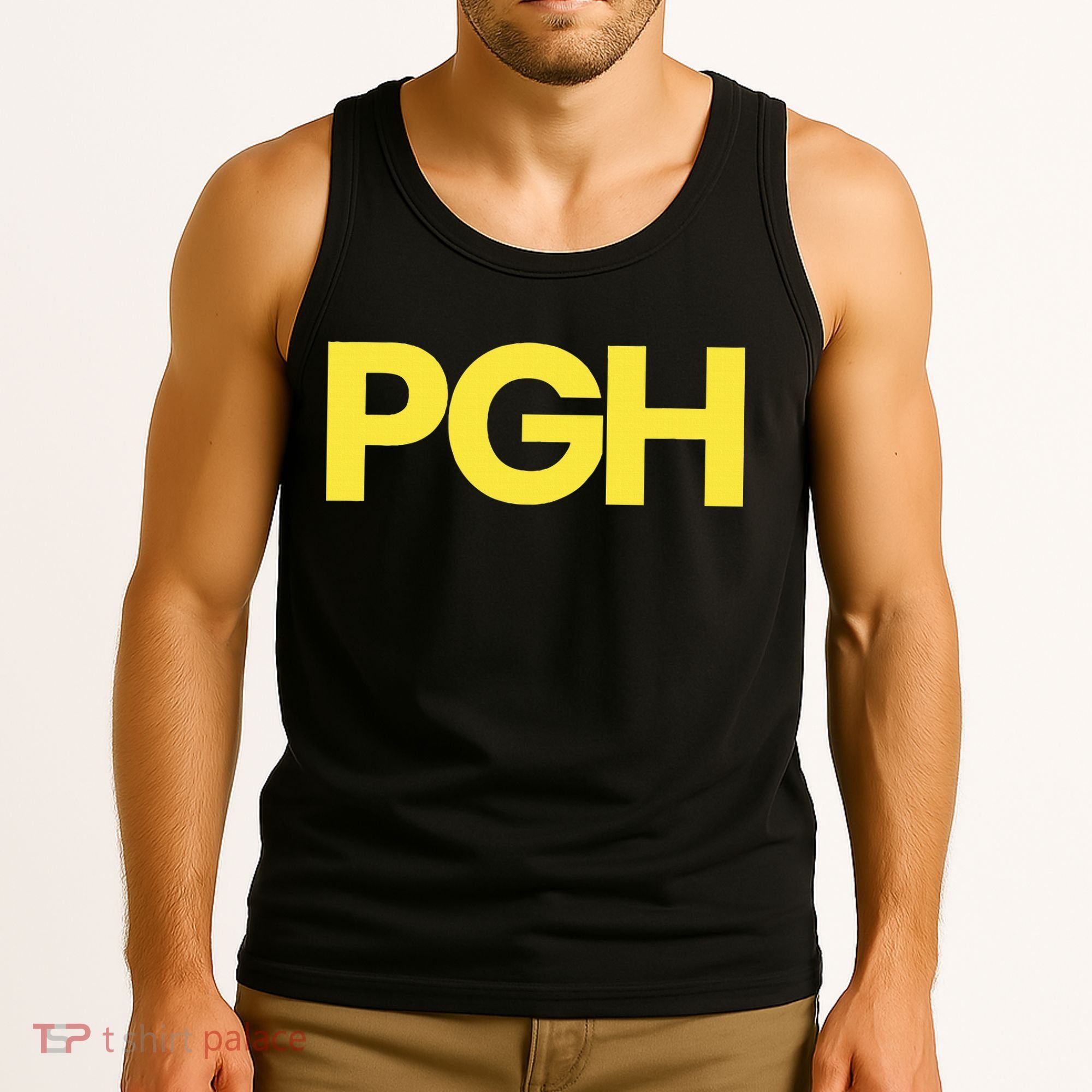 Pittsburgh Pgh Text Retro Throwback Pennsylvania Tank Top