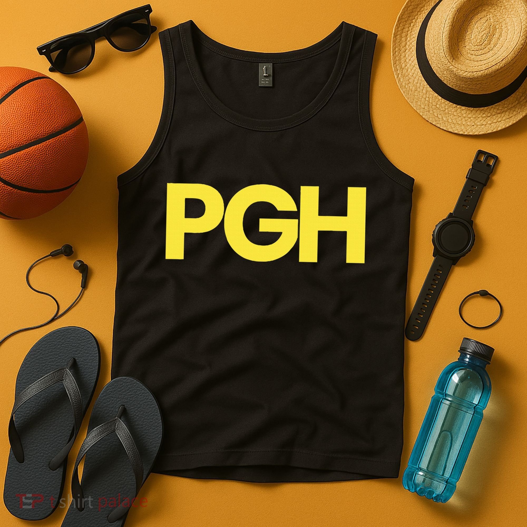 Pittsburgh Pgh Text Retro Throwback Pennsylvania Tank Top