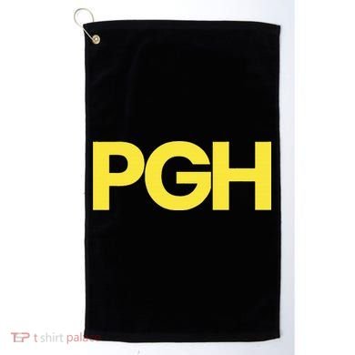 Pittsburgh Pgh Text Retro Throwback Pennsylvania Golf Towel
