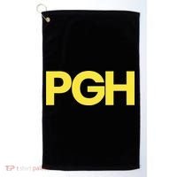 Pittsburgh Pgh Text Retro Throwback Pennsylvania Golf Towel thumb 0