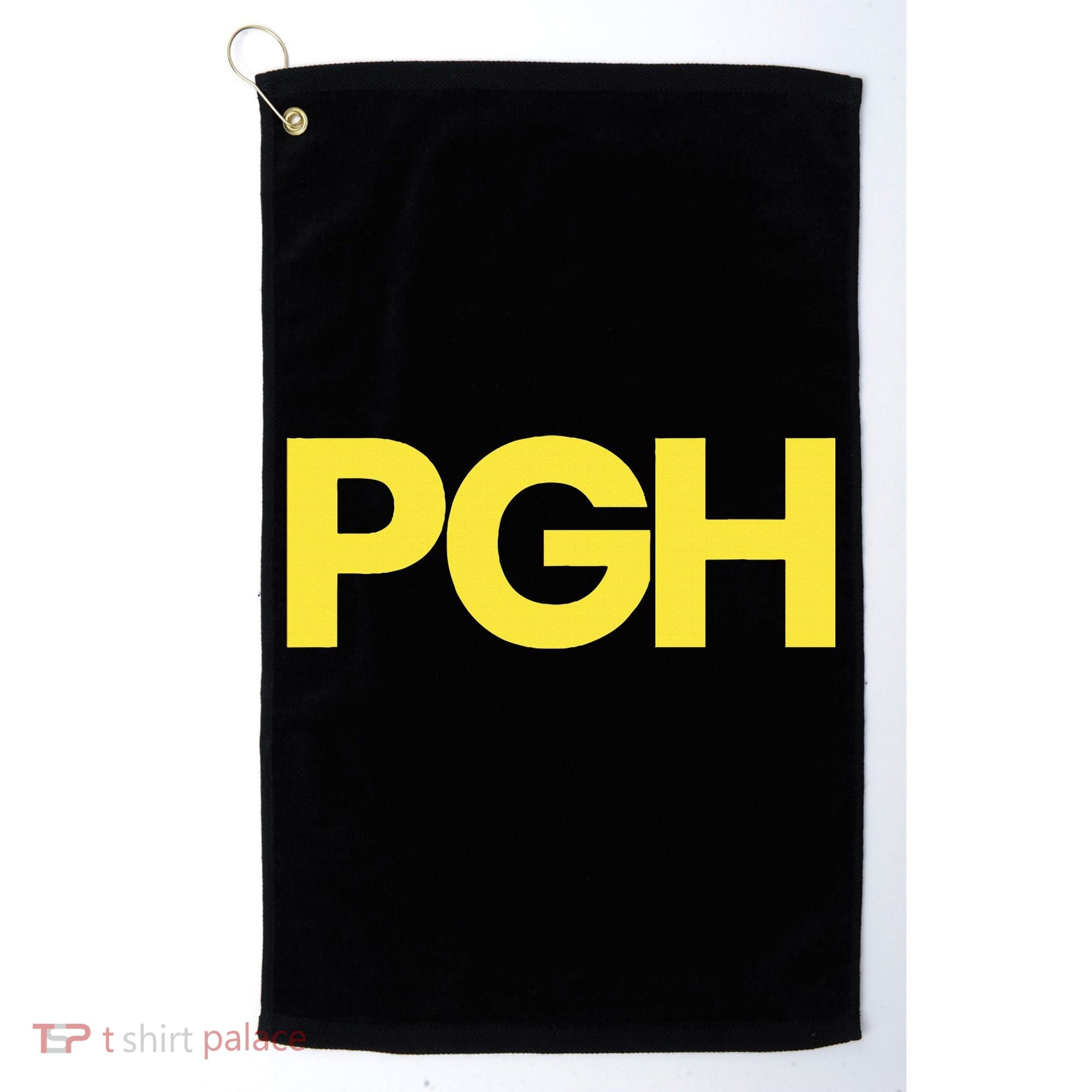 Pittsburgh Pgh Text Retro Throwback Pennsylvania Golf Towel