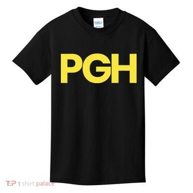 Pittsburgh Pgh Text Retro Throwback Pennsylvania Kids T-Shirt