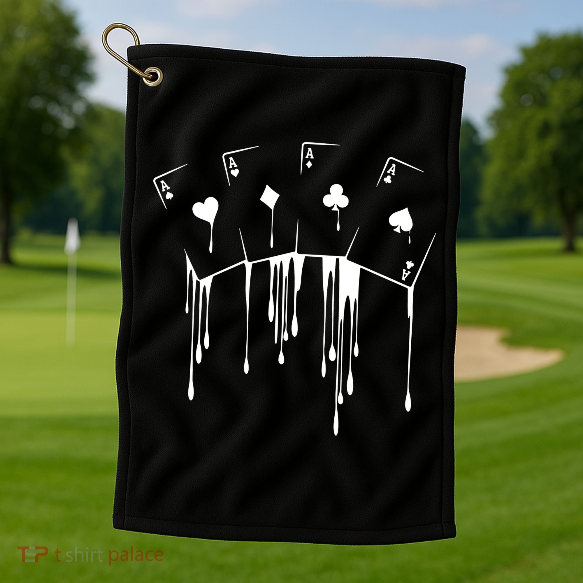 Poker Player Texas HoldEm Night Tournament Poker Golf Towel
