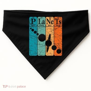 Planets Periodic Table Elements Solar System Planets USA-Made Doggie Bandana