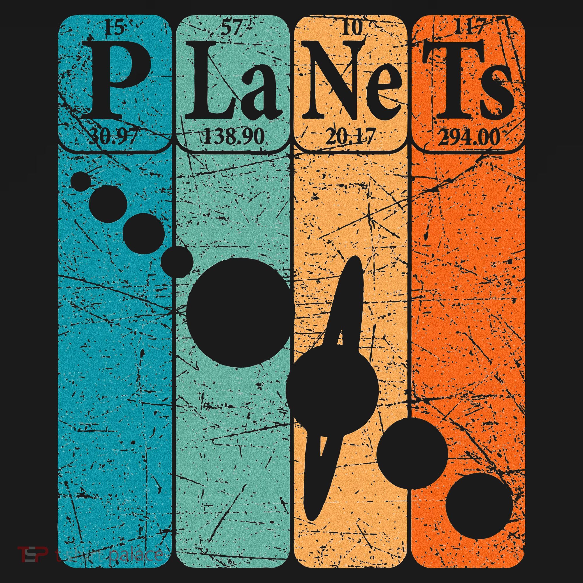 Planets Periodic Table Elements Solar System Planets Long Sleeve Shirt