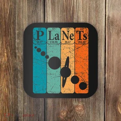 Planets Periodic Table Elements Solar System Planets Coaster