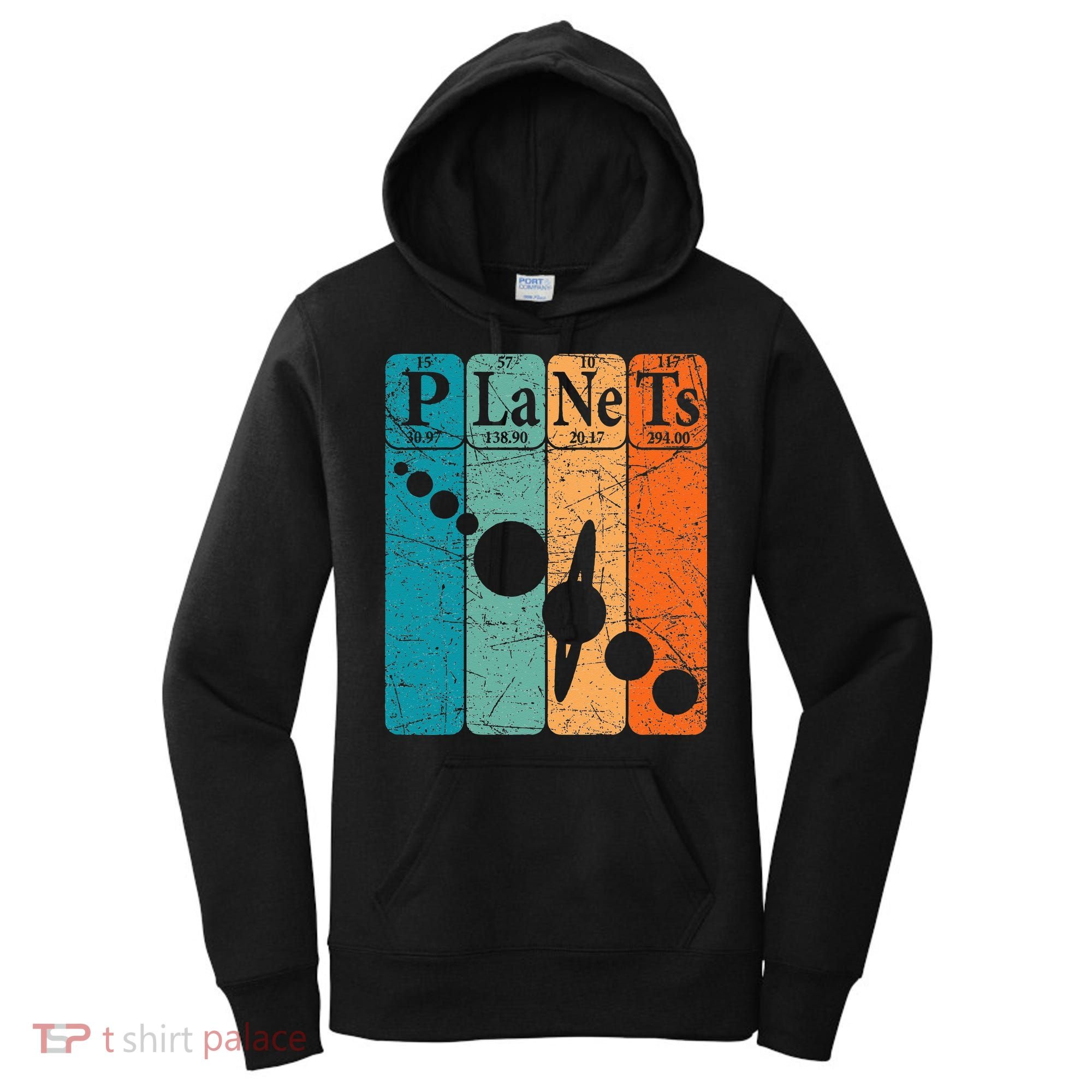 Planets Periodic Table Elements Solar System Planets Women's Hoodie