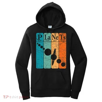 Planets Periodic Table Elements Solar System Planets Women's Hoodie