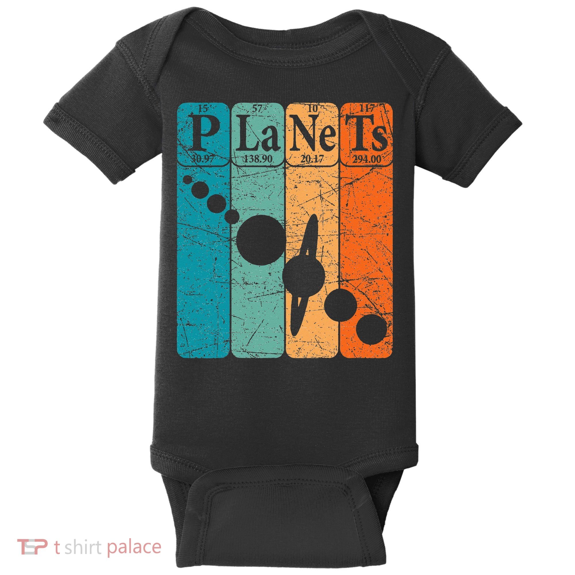 Planets Periodic Table Elements Solar System Planets Baby Bodysuit