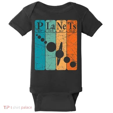 Planets Periodic Table Elements Solar System Planets Baby Bodysuit