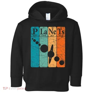 Planets Periodic Table Elements Solar System Planets Toddler Hoodie