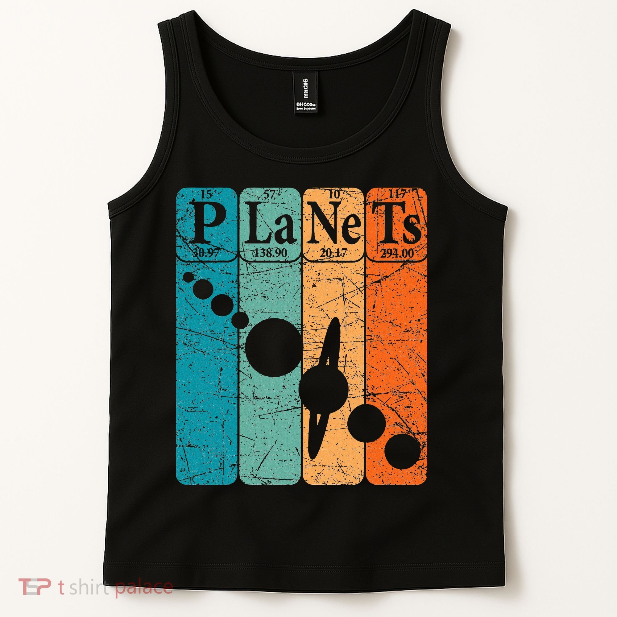 Planets Periodic Table Elements Solar System Planets Tank Top