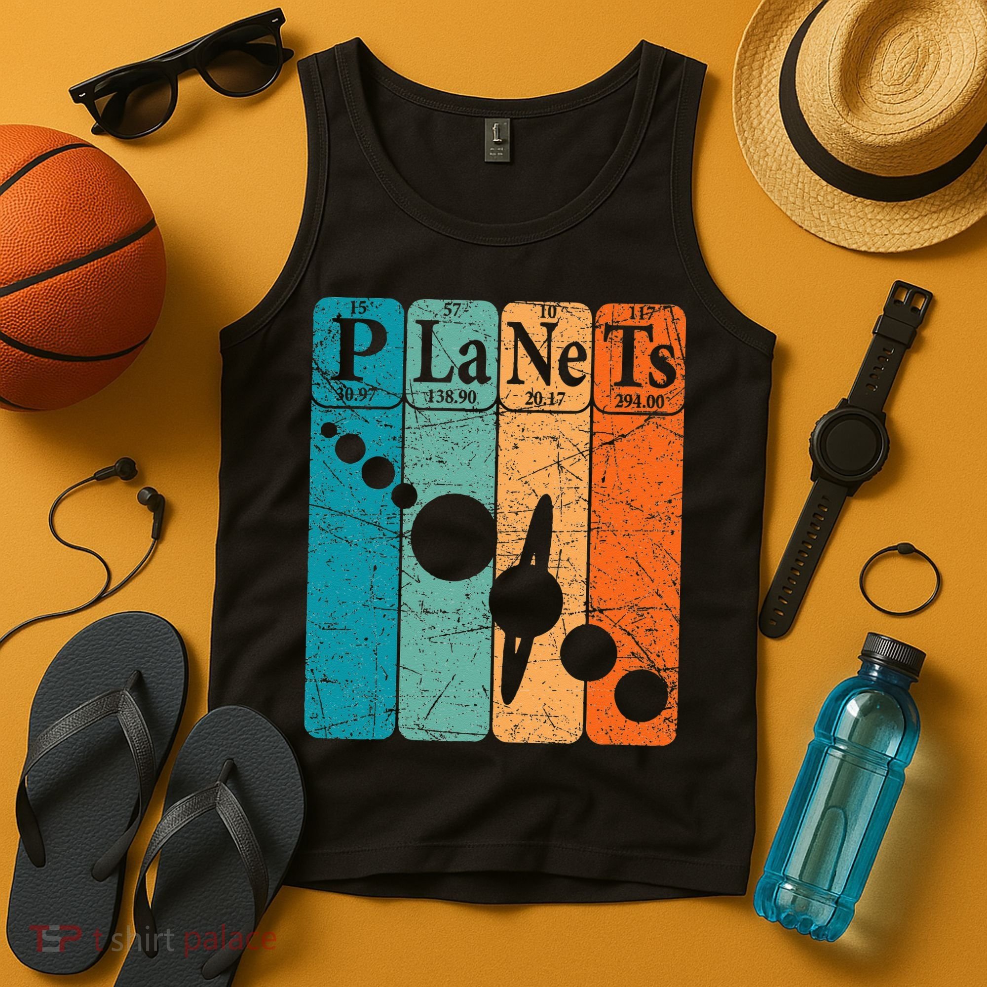 Planets Periodic Table Elements Solar System Planets Tank Top