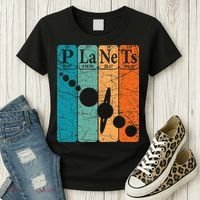 Planets Periodic Table Elements Solar System Planets Women's T-Shirt thumb 3