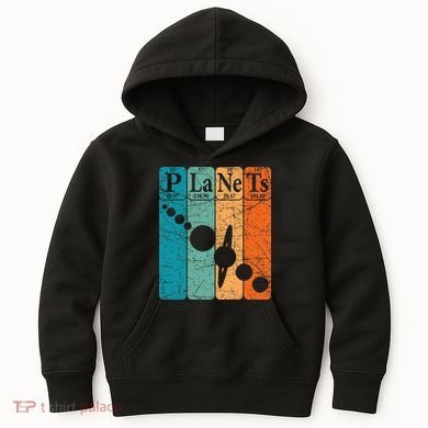 Planets Periodic Table Elements Solar System Planets Kids Hoodie