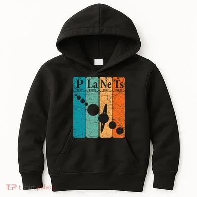 Planets Periodic Table Elements Solar System Planets Kids Hoodie