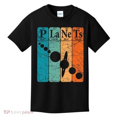 Planets Periodic Table Elements Solar System Planets Kids T-Shirt