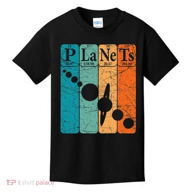 Planets Periodic Table Elements Solar System Planets Kids T-Shirt