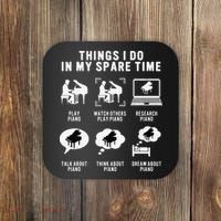 Piano Player Teacher Lover Cool Keyboard Musician Pianist Coaster thumb 0