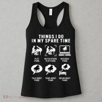 Piano Player Teacher Lover Cool Keyboard Musician Pianist Women's Tank Top thumb 3