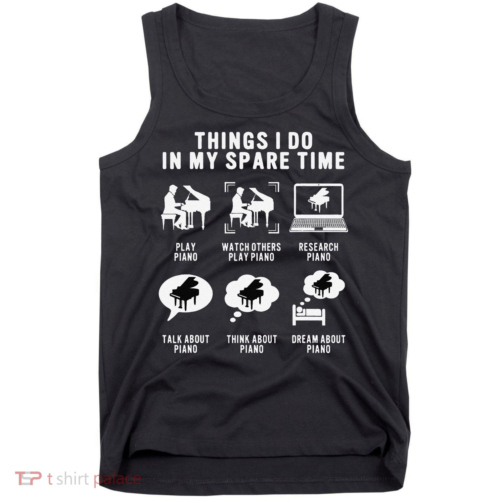 Piano Player Teacher Lover Cool Keyboard Musician Pianist Tank Top