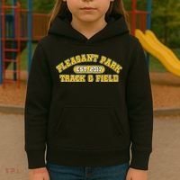 Pleasant Park Track And Field Est 2017 Kids Hoodie thumb 3