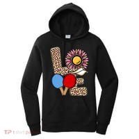 Ping Pong T Shirts Love Table Tennis Leopard Sunflower Graphic Plus Size Women's Hoodie thumb 0