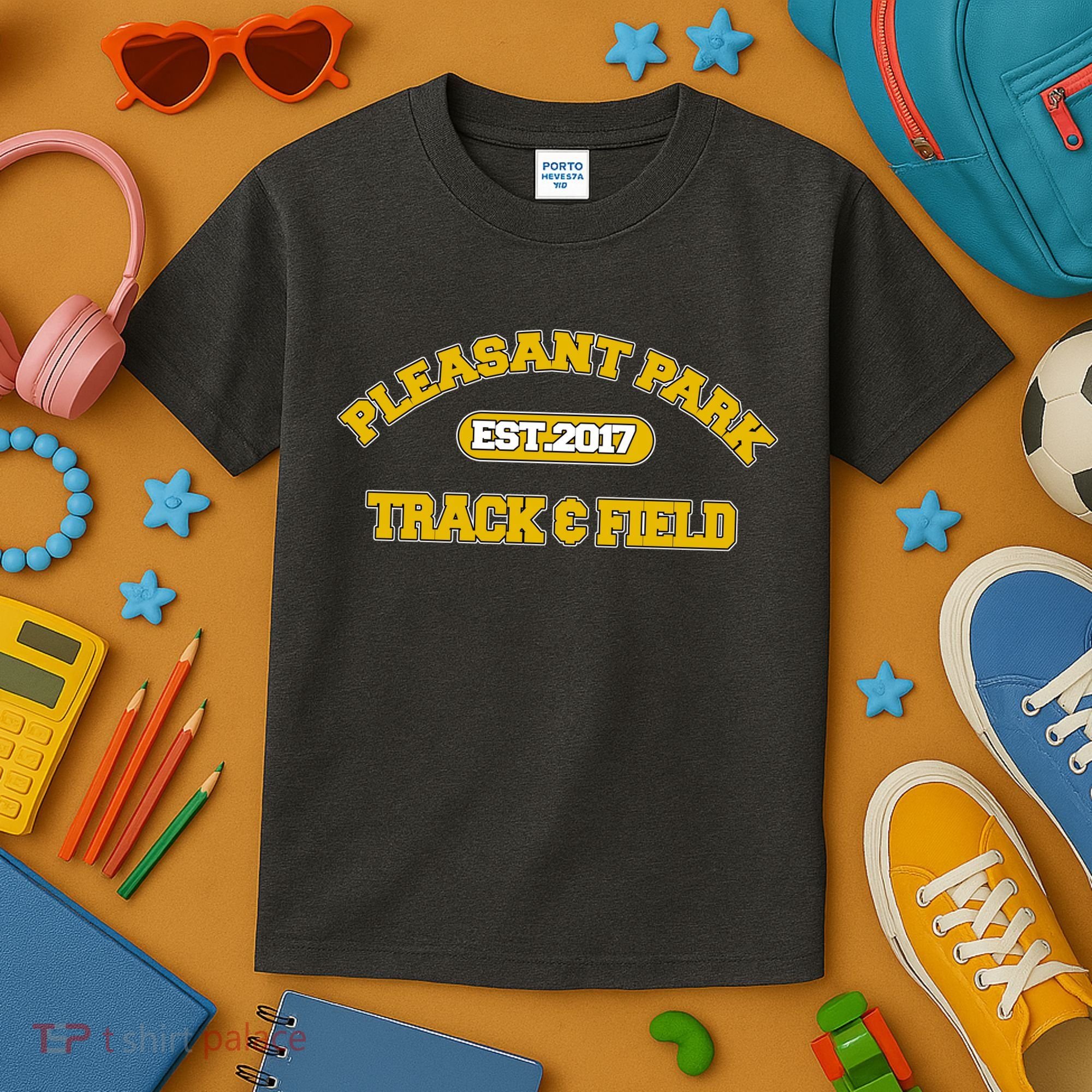 Pleasant Park Track And Field Kids T-Shirt