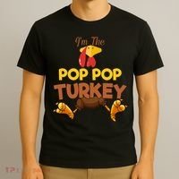 Pop Pop Turkey Matching Family Group Thanksgiving Gifts  T-Shirt thumb 3