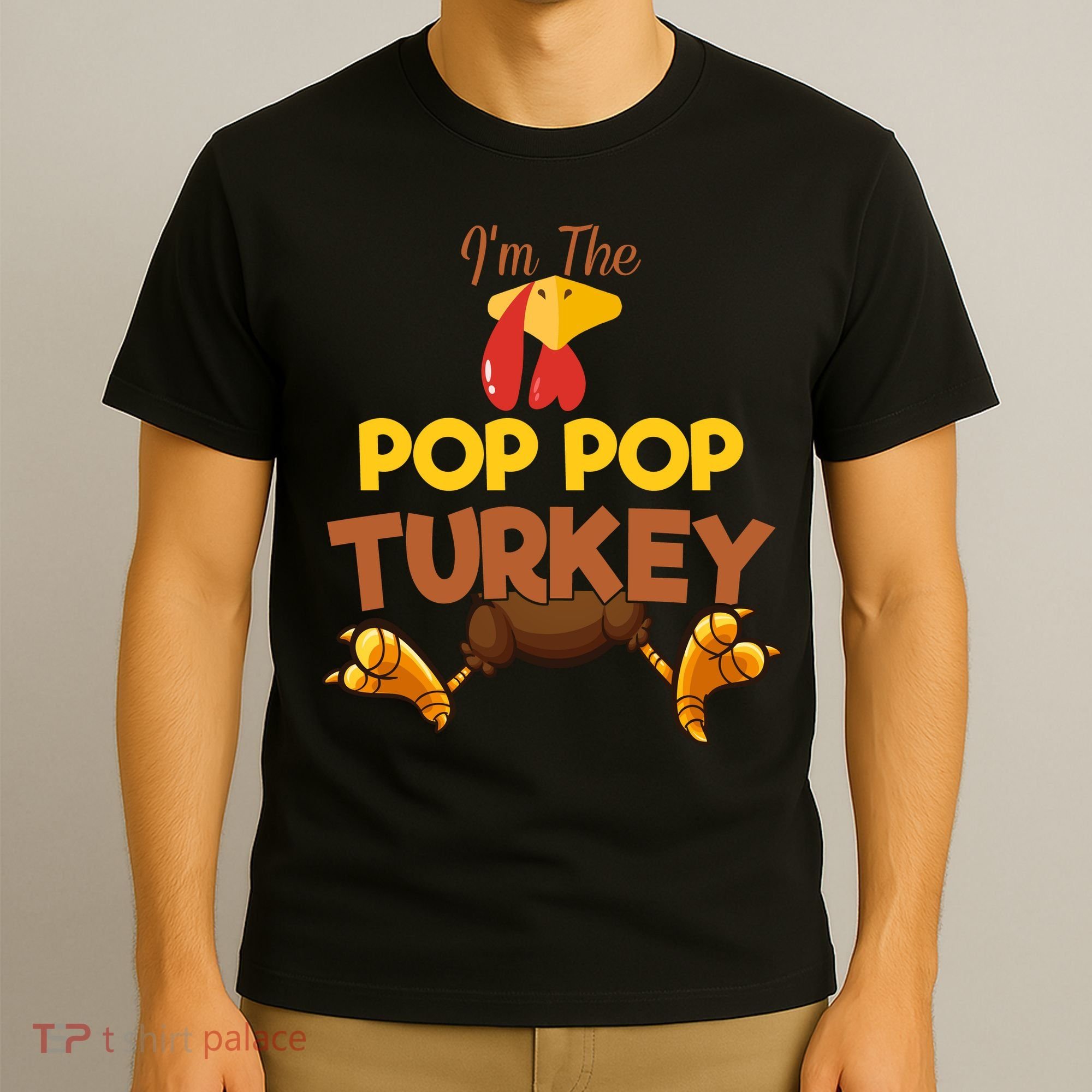 Pop Pop Turkey Matching Family Group Thanksgiving Gifts  T-Shirt