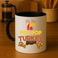 Pop Pop Turkey Matching Family Group Thanksgiving Gifts  Coffee Mug thumb 4