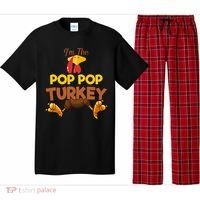 Pop Pop Turkey Matching Family Group Thanksgiving Gifts  Pajama Set thumb 0