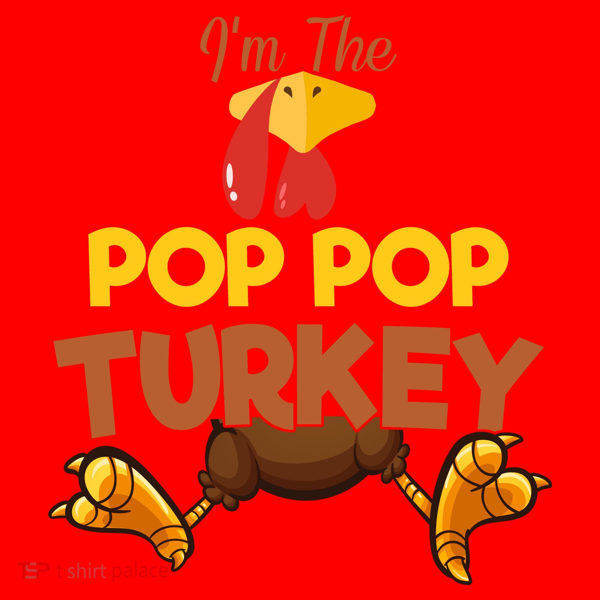 Pop Pop Turkey Matching Family Group Thanksgiving Gifts  Santa Hat