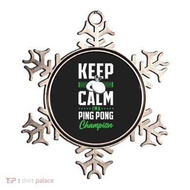 Ping Pong Table Tennis Keep Calm I'M A Ping Pong Champion Premium Ornament