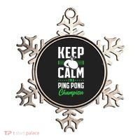 Ping Pong Table Tennis Keep Calm I'M A Ping Pong Champion Premium Ornament thumb 0