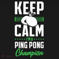 Ping Pong Table Tennis Keep Calm I'M A Ping Pong Champion Premium Ornament thumb 1