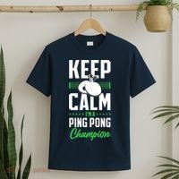 Ping Pong Table Tennis Keep Calm I'M A Ping Pong Champion Premium T-Shirt thumb 2