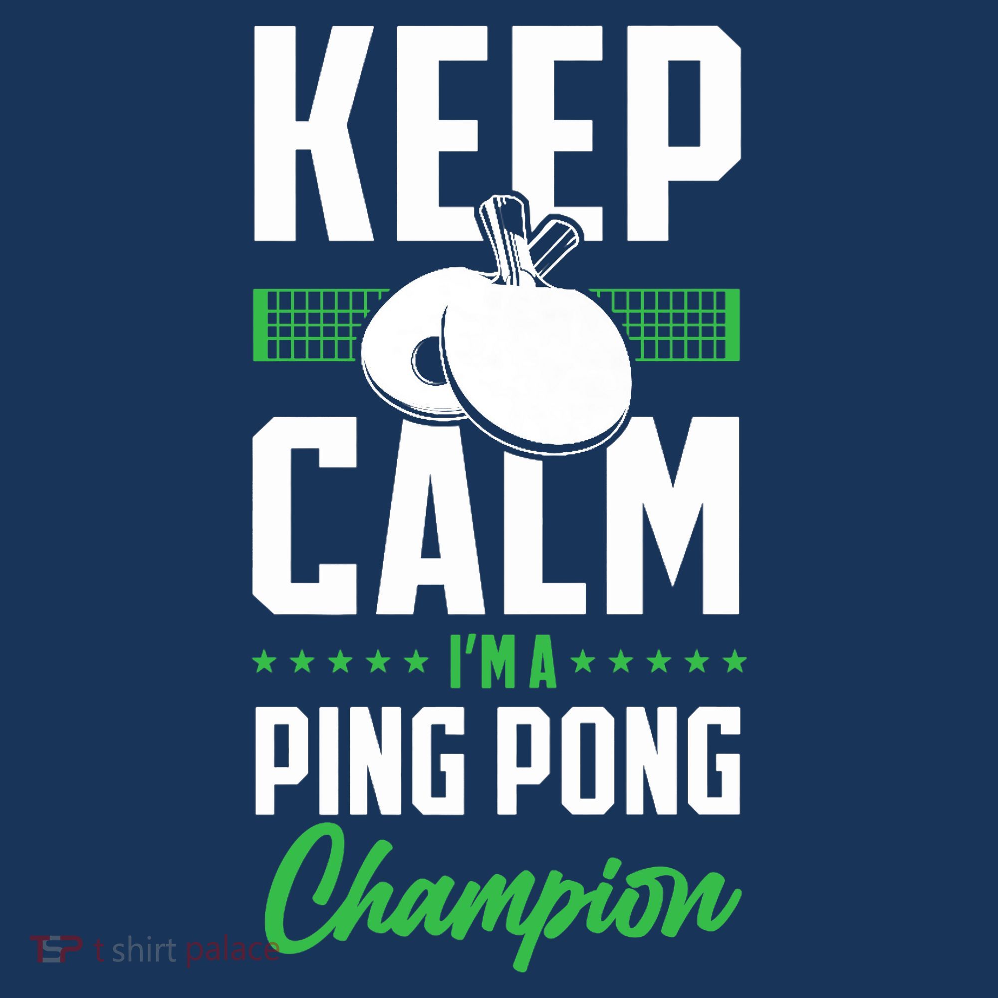 Ping Pong Table Tennis Keep Calm I'M A Ping Pong Champion Premium Baby Bodysuit
