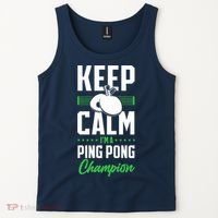 Ping Pong Table Tennis Keep Calm I'M A Ping Pong Champion Premium Tank Top thumb 2