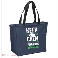 Ping Pong Table Tennis Keep Calm I'M A Ping Pong Champion Premium Tote Bag thumb 2