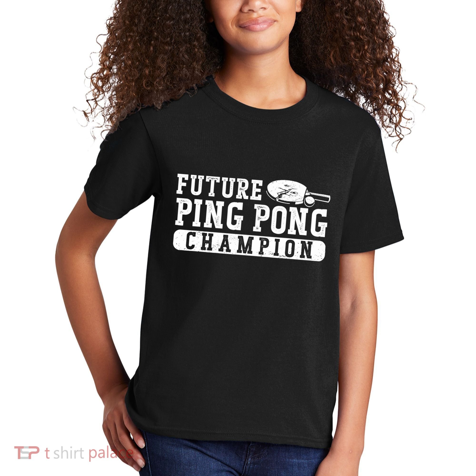 Ping Pong Table Tennis Future Ping Pong Champion Kids T-Shirt