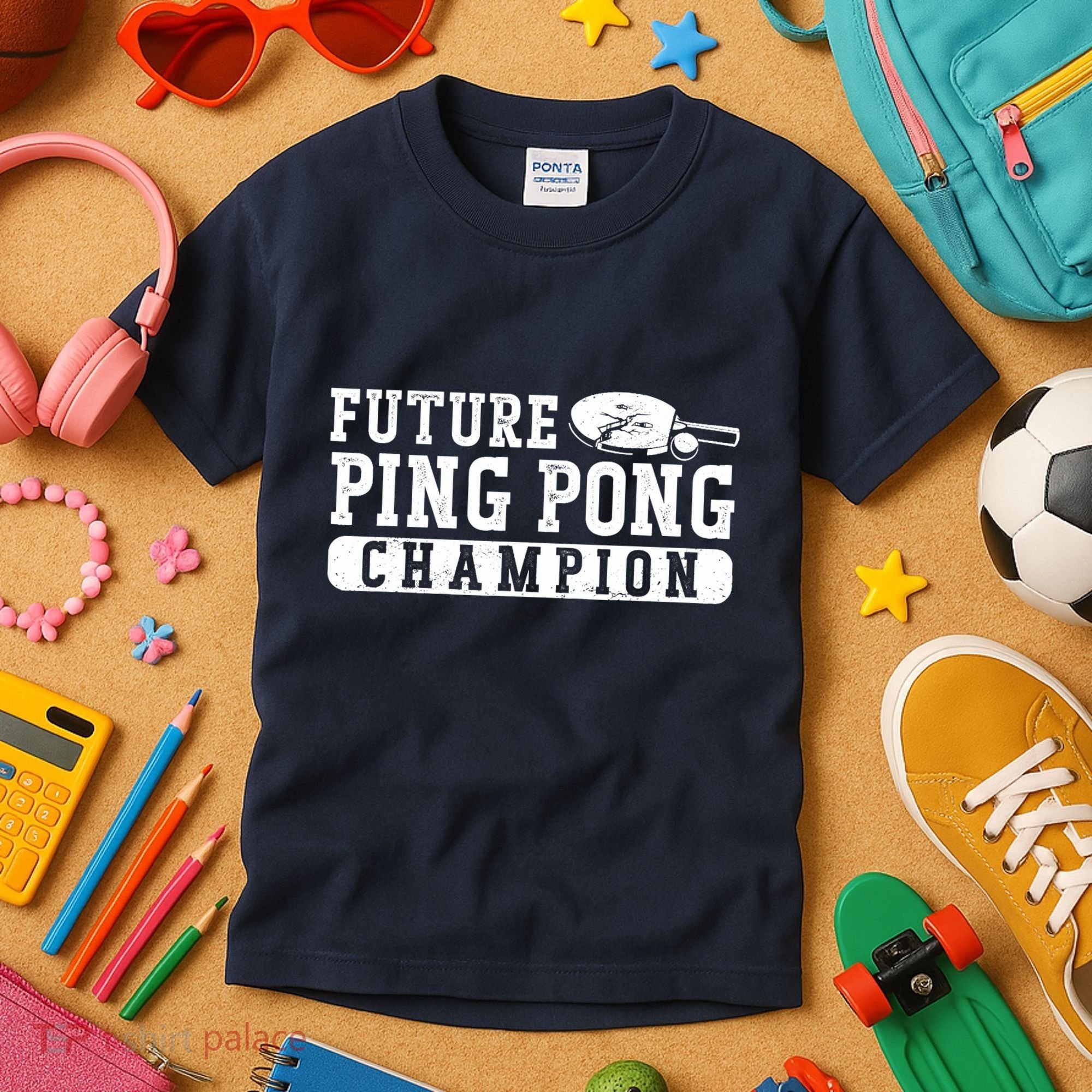 Ping Pong Table Tennis Future Ping Pong Champion Kids T-Shirt