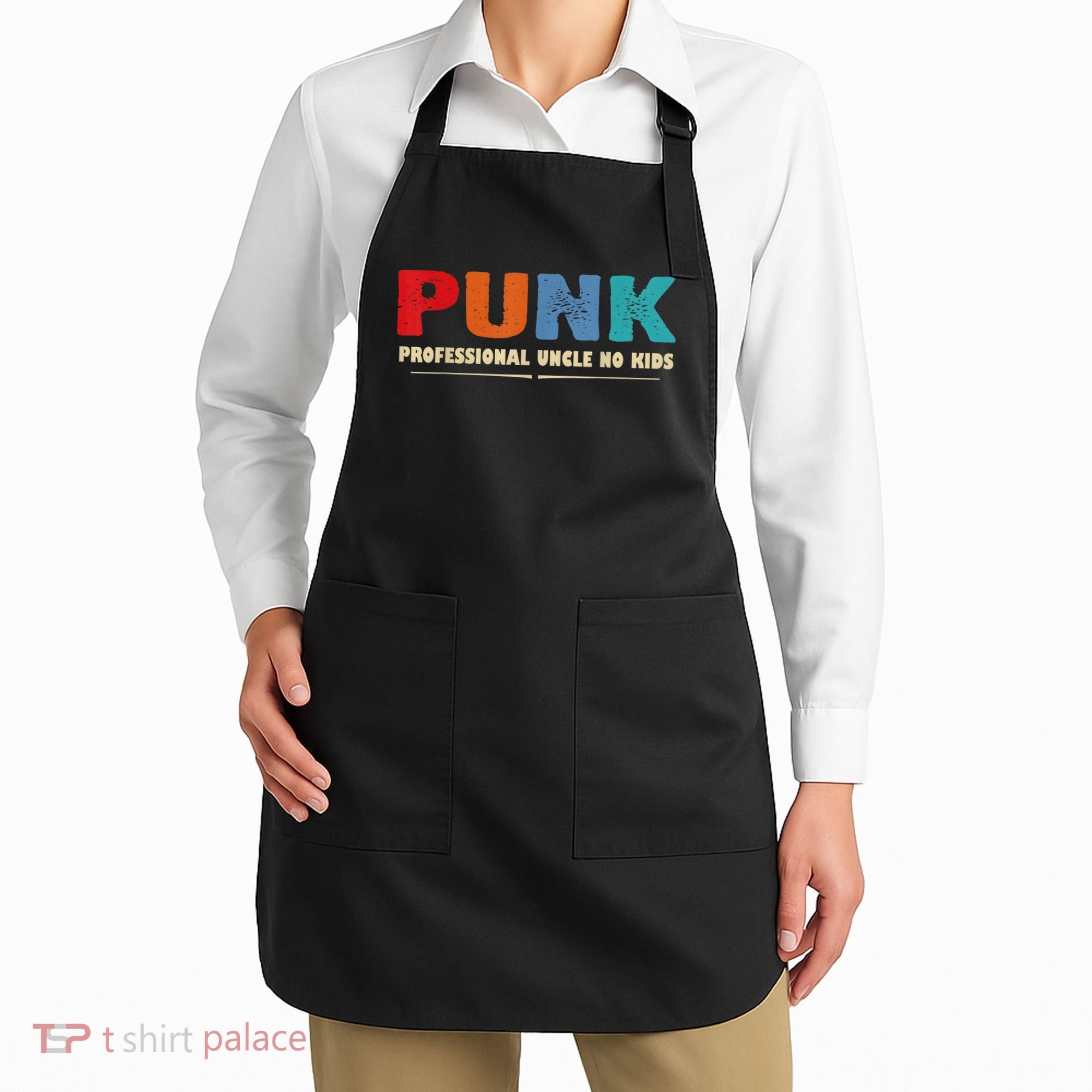 PUNK Professional Uncle No Kid Funny Uncle Apron