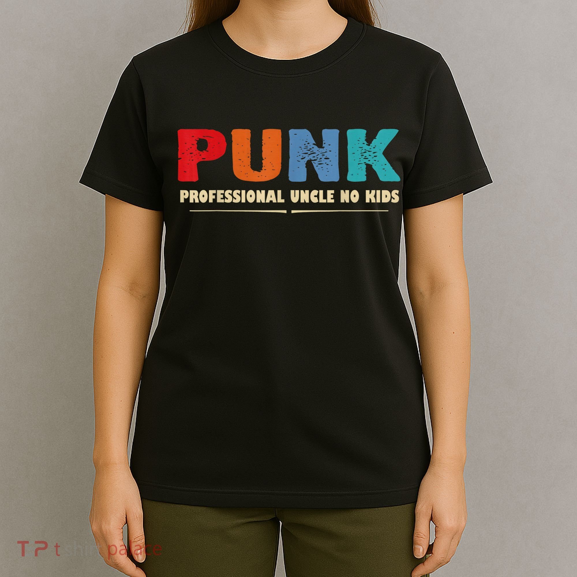 PUNK Professional Uncle No Kid Funny Uncle T-Shirt