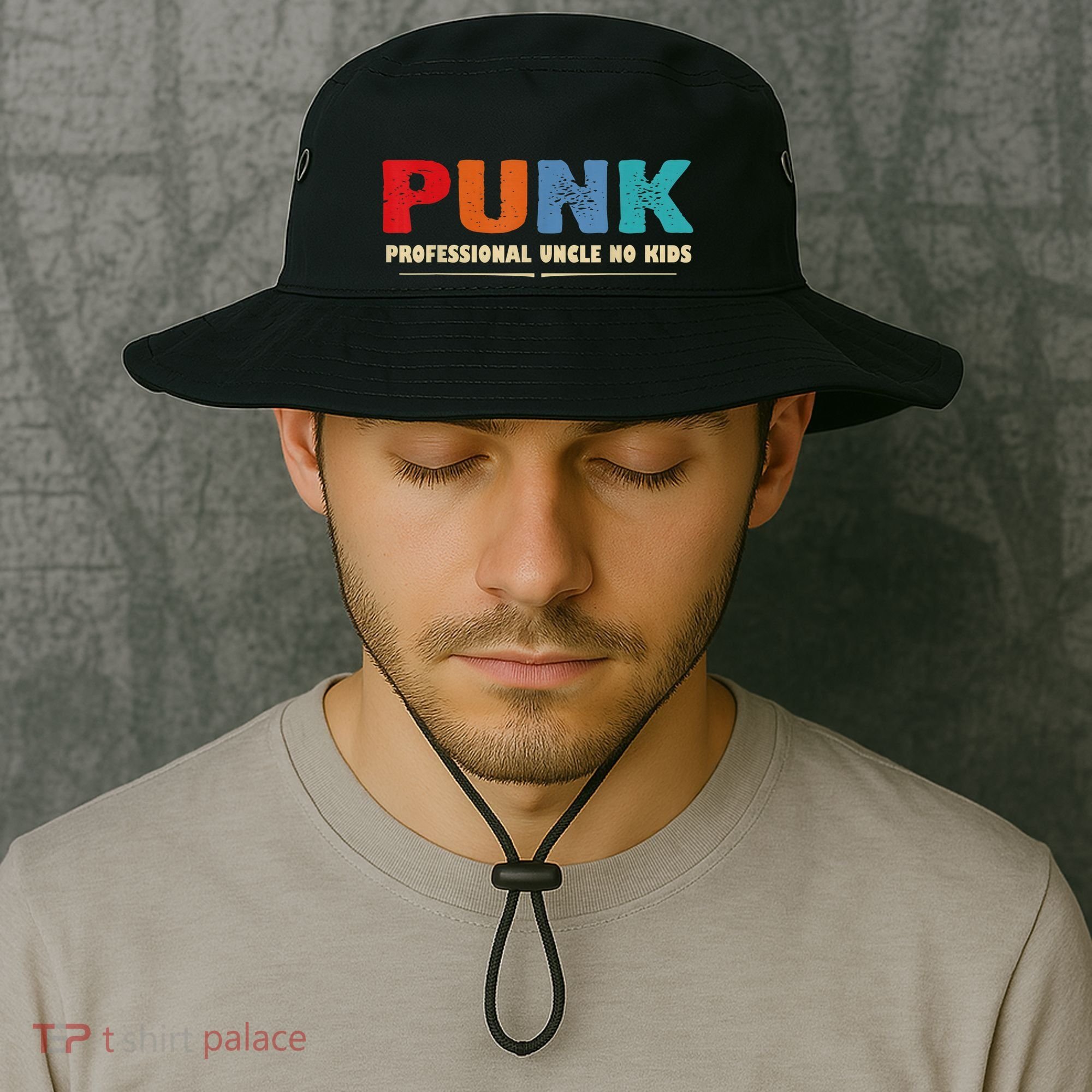 PUNK Professional Uncle No Kid Funny Uncle Bucket Hat
