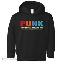 PUNK Professional Uncle No Kid Funny Uncle Toddler Hoodie thumb 0