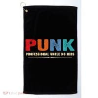 PUNK Professional Uncle No Kid Funny Uncle Golf Towel thumb 0